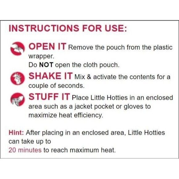 Little Hotties Hand Toe Body Warmers - 42 Pack for Winter Outdoor Heat New - Picture 6 of 6